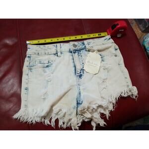 Altarid State Womens Cloud Discolored Frayed Short Cloud Wash Boho 26